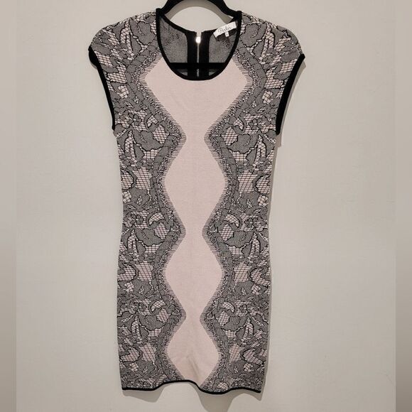 PARKER 'Alexander' Blush Floral Lace Print Dress size Medium - Picture 1 of 16